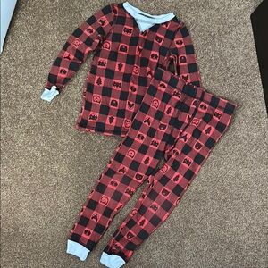 Cozy Red and Black Plaid Thermal